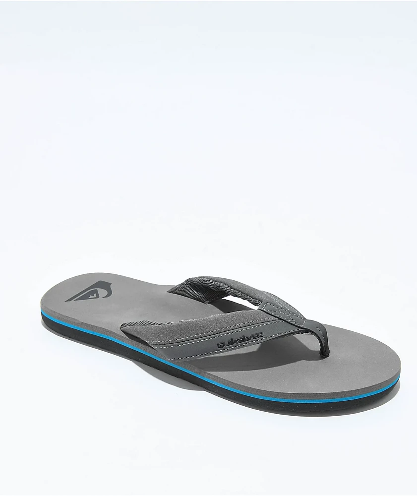 Quiksilver Makaha Solid Dark Grey Sandals