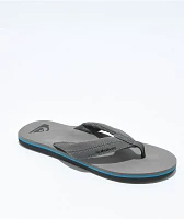 Quiksilver Makaha Solid Dark Grey Sandals