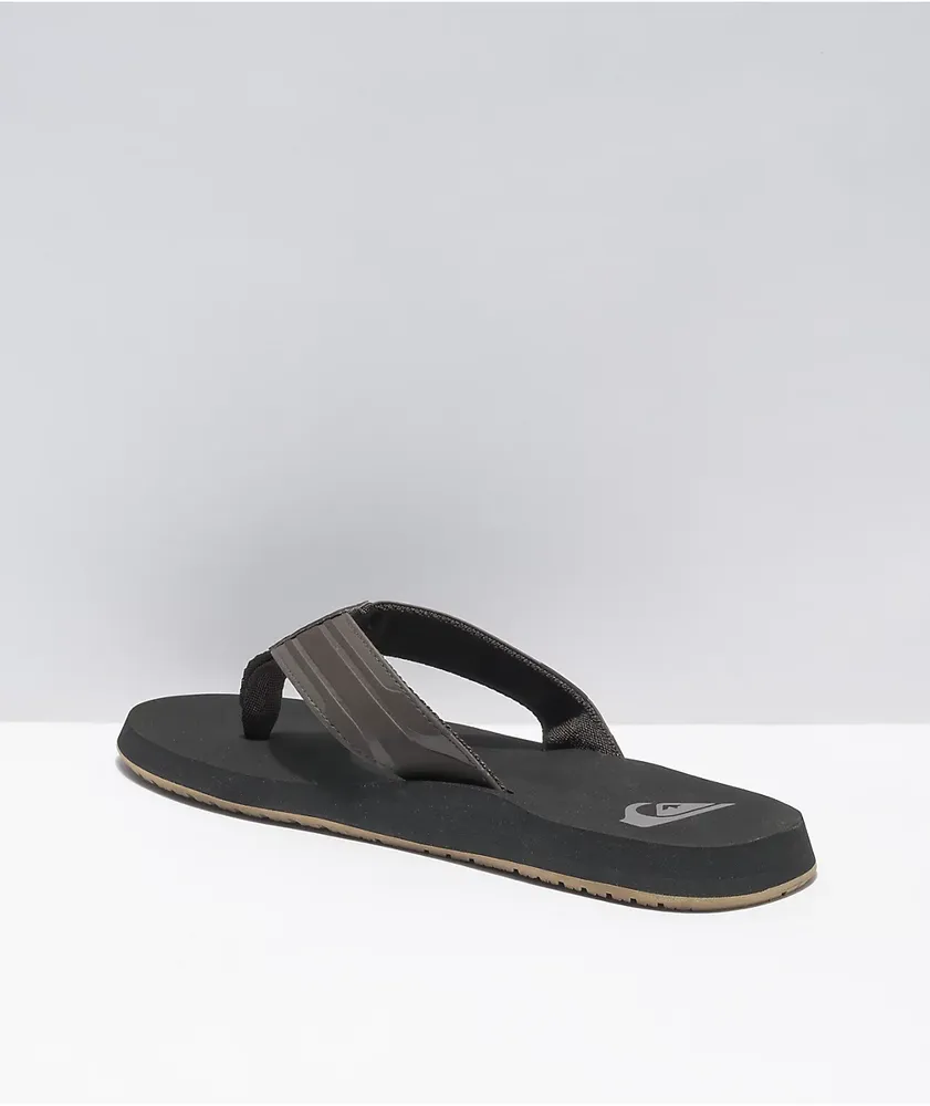 Quiksilver Monkey Wrench Brown, Black & Brown Sandals