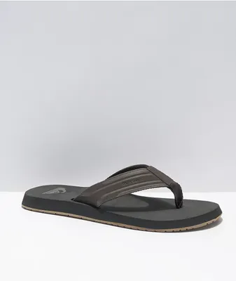 Quiksilver Monkey Wrench Brown, Black & Brown Sandals