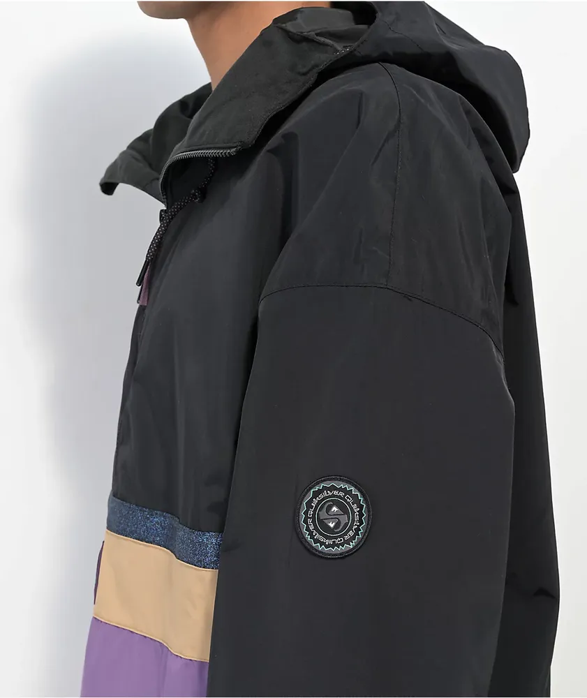 Quiksilver Steeze Black 10K Anorak Snowboard Jacket