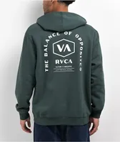 RCVA VA Classic Stack Dark Green Hoodie