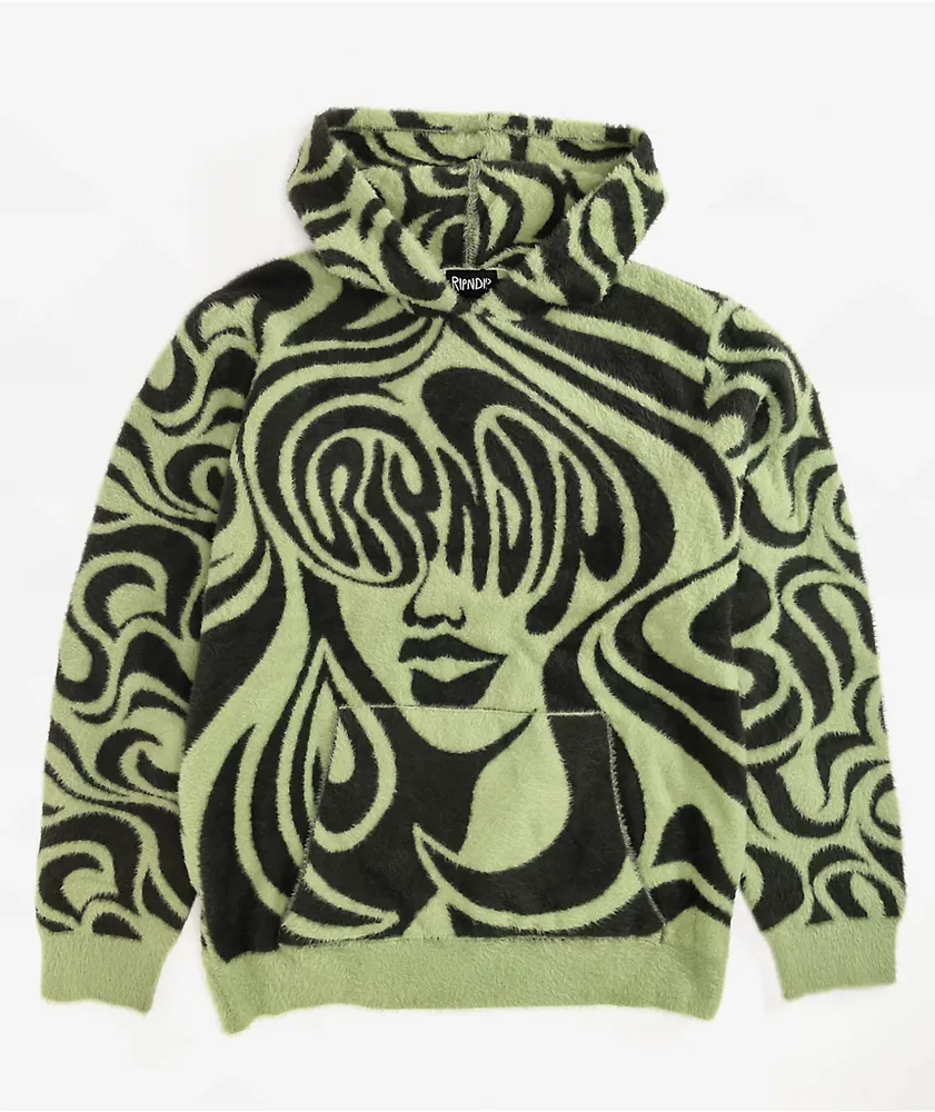 RIPNDIP Beautiful Fomo Green Mohair Hoodie