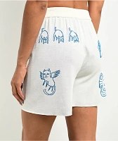 RIPNDIP Blonded Knit Reversible Off White Shorts