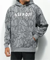 RIPNDIP Bubble Bobble Grey Hoodie