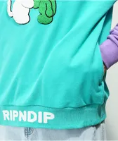 RIPNDIP Buddy System Colorblock Teal Hoodie