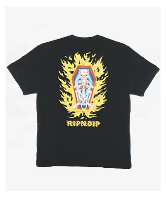 RIPNDIP Burn In Heck Black T-Shirt