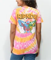 RIPNDIP Butterface Orange & Pink Tie Dye T-Shirt