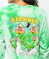 RIPNDIP Cloud 69 Green Tie Dye  Long Sleeve T-Shirt