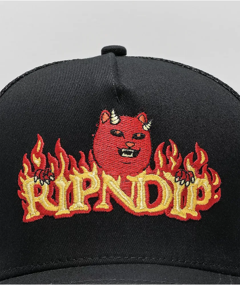 RIPNDIP Devils Work Black Trucker Hat