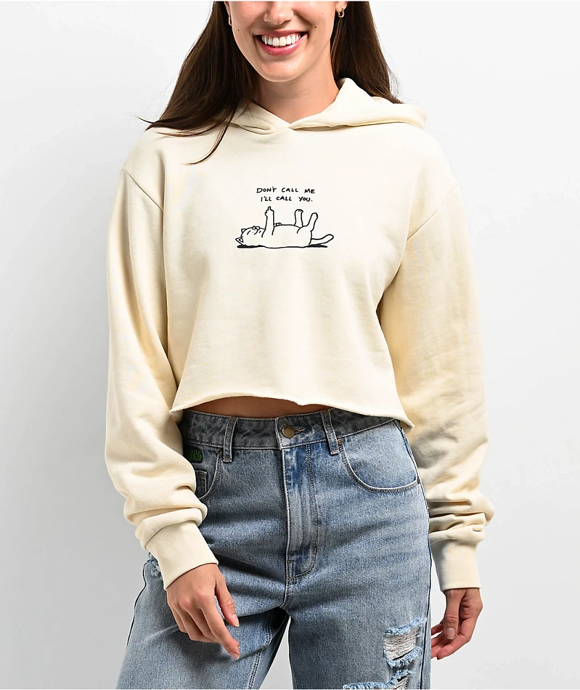 RIPNDIP Don't Call Me Natural Crop Hoodie