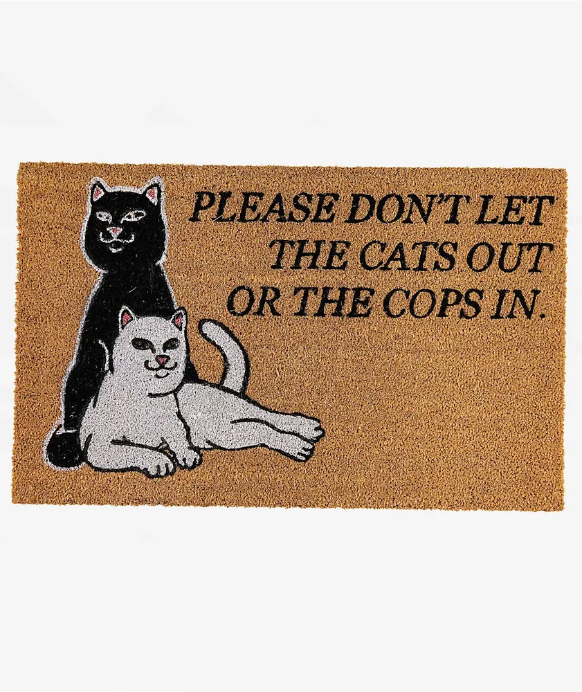 RIPNDIP Don't Let The Cops In Door Mat