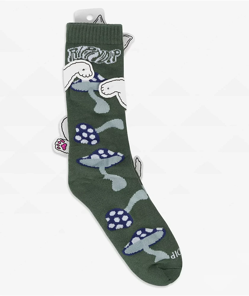 RIPNDIP Euphoria Alpine Green Crew Socks