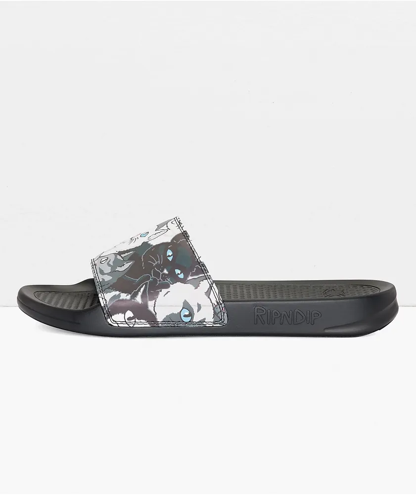 RIPNDIP Family Tree Black Slide Sandals