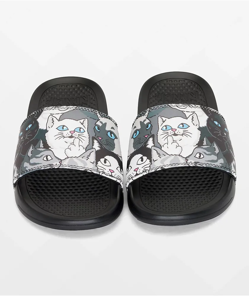 RIPNDIP Family Tree Black Slide Sandals