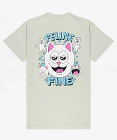 RIPNDIP Feline Fine Sage Green T-Shirt