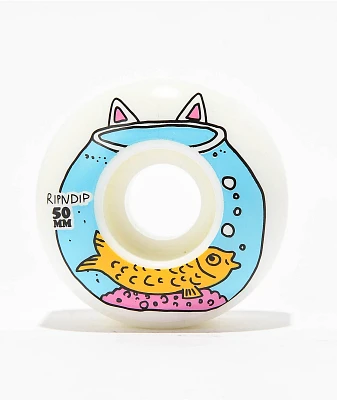 RIPNDIP Finding Nerm 50mm White Skateboard Wheels