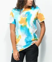 RIPNDIP Finding Nermio Orange & Blue Tie Dye Boyfriend T-Shirt