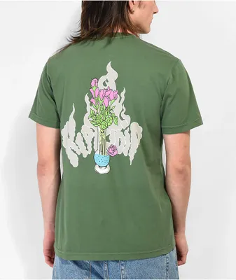 RIPNDIP Flower Vase Green T-Shirt