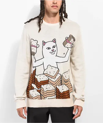 RIPNDIP Get Bread Natural Sweater