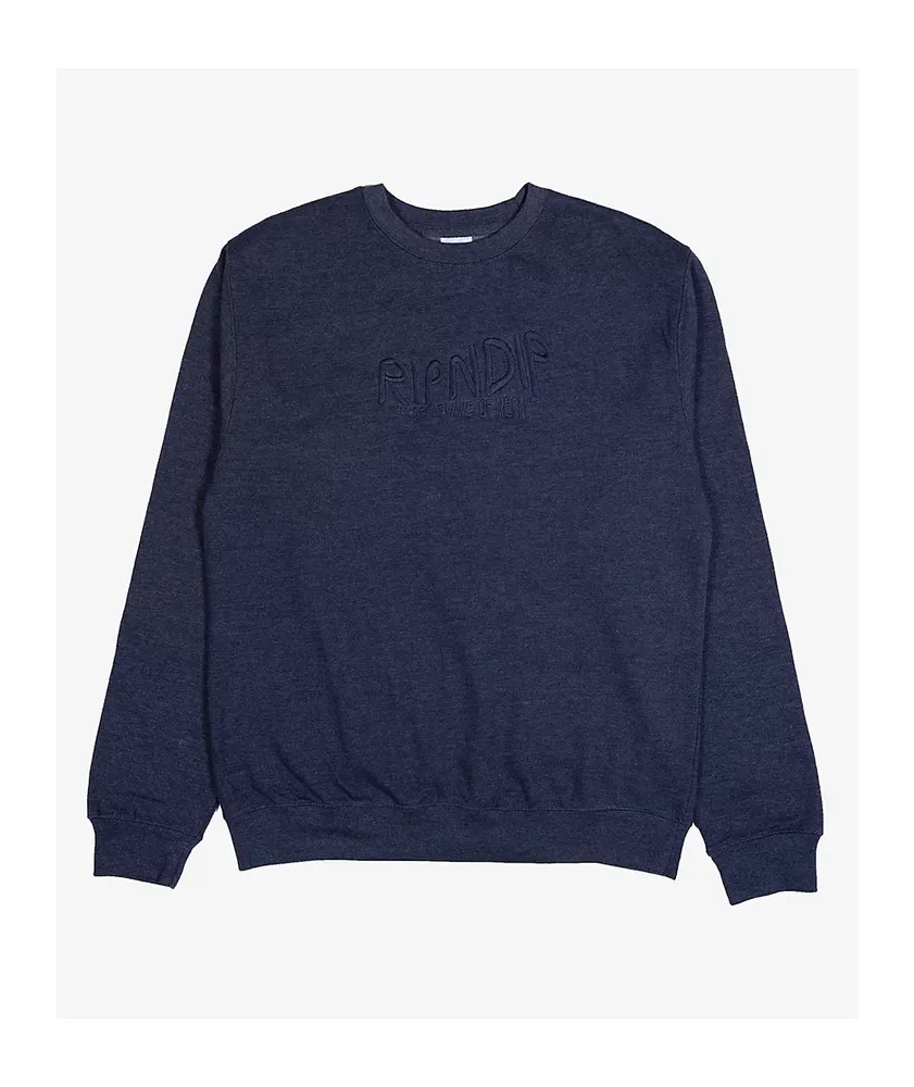 RIPNDIP Great Wave Navy Blue Crewneck Sweatshirt