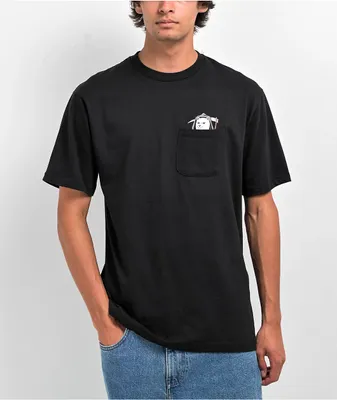 RIPNDIP Grim Nermer Black Pocket T-Shirt