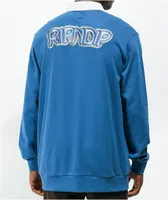 RIPNDIP Intertwined Blue & White Rugby Shirt