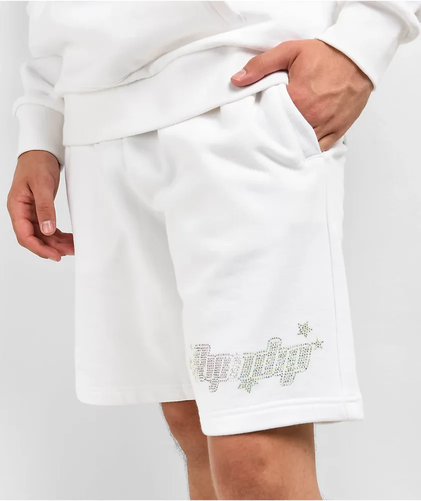 RIPNDIP Kawaii Nerm White Sweat Shorts