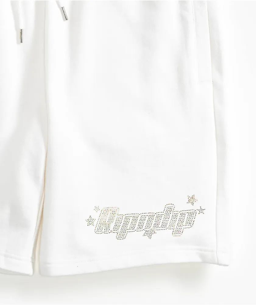 RIPNDIP Kawaii Nerm White Sweat Shorts