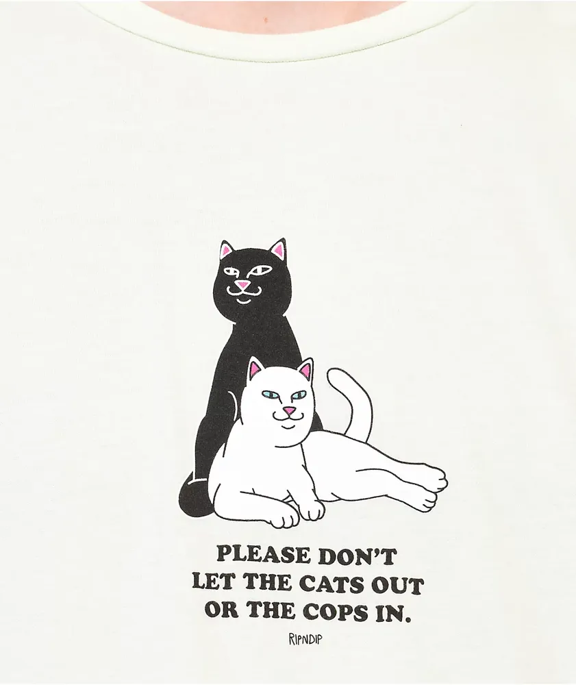 RIPNDIP Keep The Cats In Lime Green T-Shirt