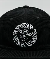 RIPNDIP Kinetic Field Black Corduroy Strapback Hat