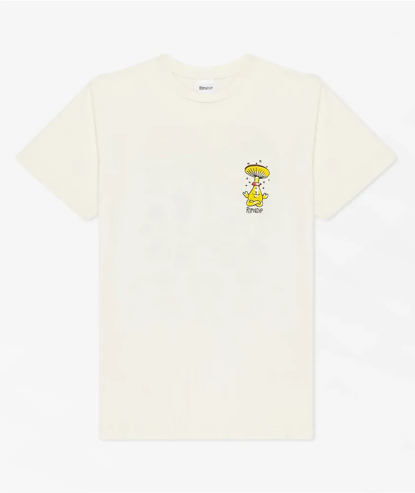 RIPNDIP Know Ur Shrooms Natural T-Shirt