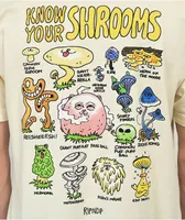 RIPNDIP Know Ur Shrooms Natural T-Shirt