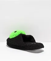 RIPNDIP Lord Alien Face Plush Black Slippers