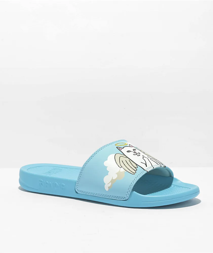 RIPNDIP Lord Angel Blue & White Slide Sandals
