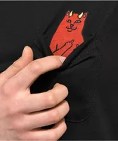 RIPNDIP Lord Devil Black Crop Pocket T-Shirt