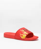 RIPNDIP Lord Devil Red & Flames Slide Sandals