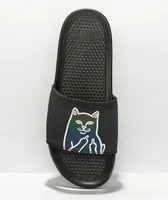 RIPNDIP Lord Jermal Leaf Camo Black Slide Sandals