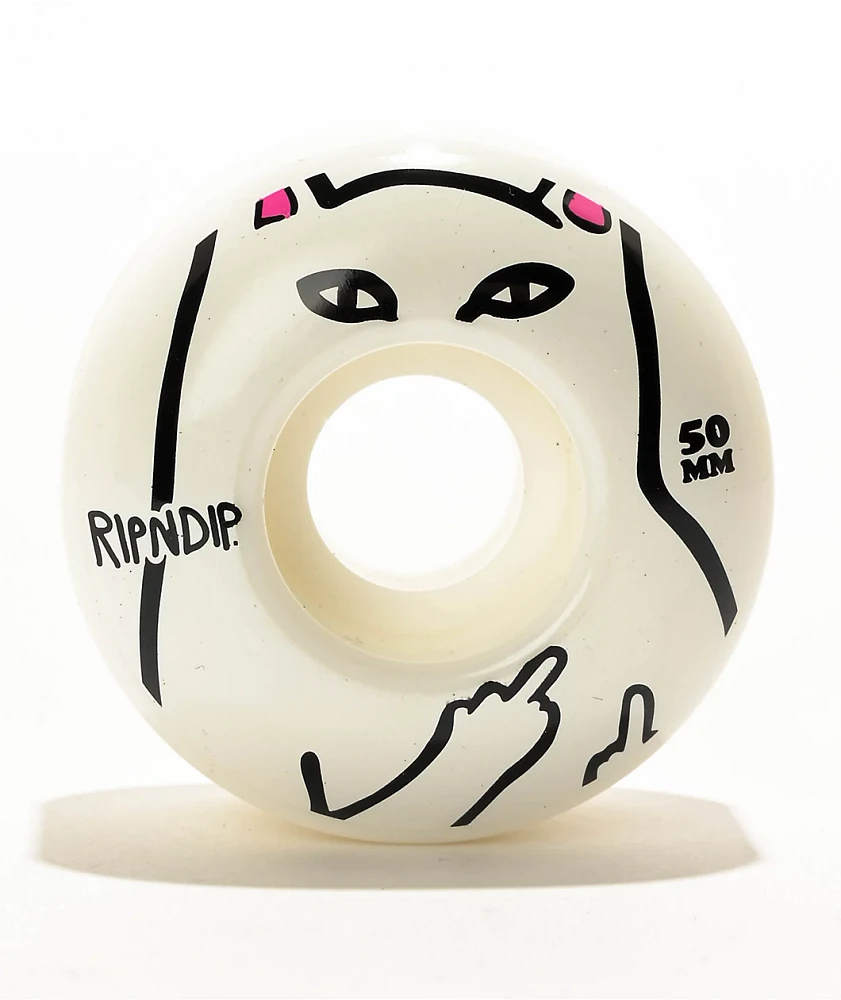 RIPNDIP Lord Nerm 50mm White Skateboard Wheels