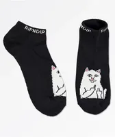 RIPNDIP Lord Nermal Black Ankle Socks