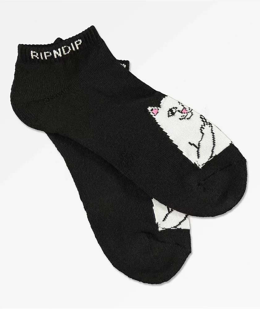 RIPNDIP Lord Nermal Black Ankle Socks