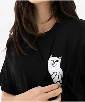 RIPNDIP Lord Nermal Black Pocket T-Shirt