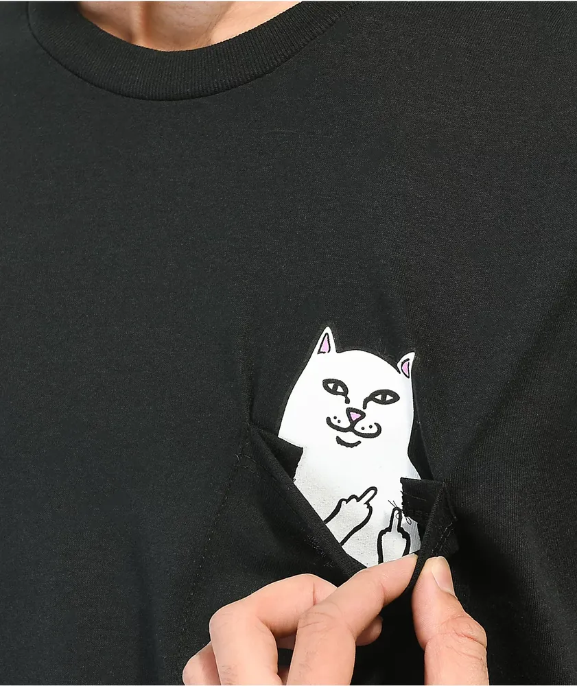 RIPNDIP Lord Nermal Black Pocket T-Shirt