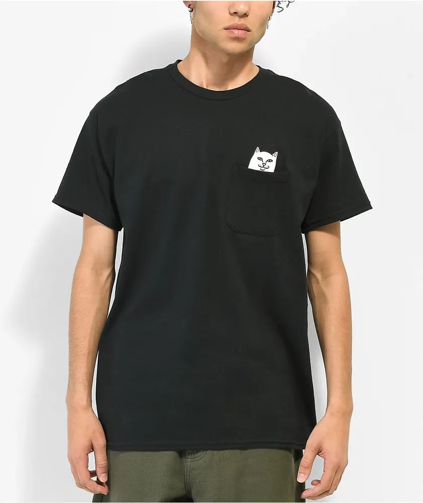 RIPNDIP Lord Nermal Black Pocket T-Shirt