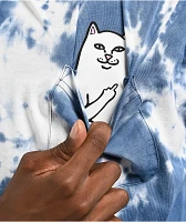 RIPNDIP Lord Nermal Blue & White Tie Dye Pocket T-Shirt