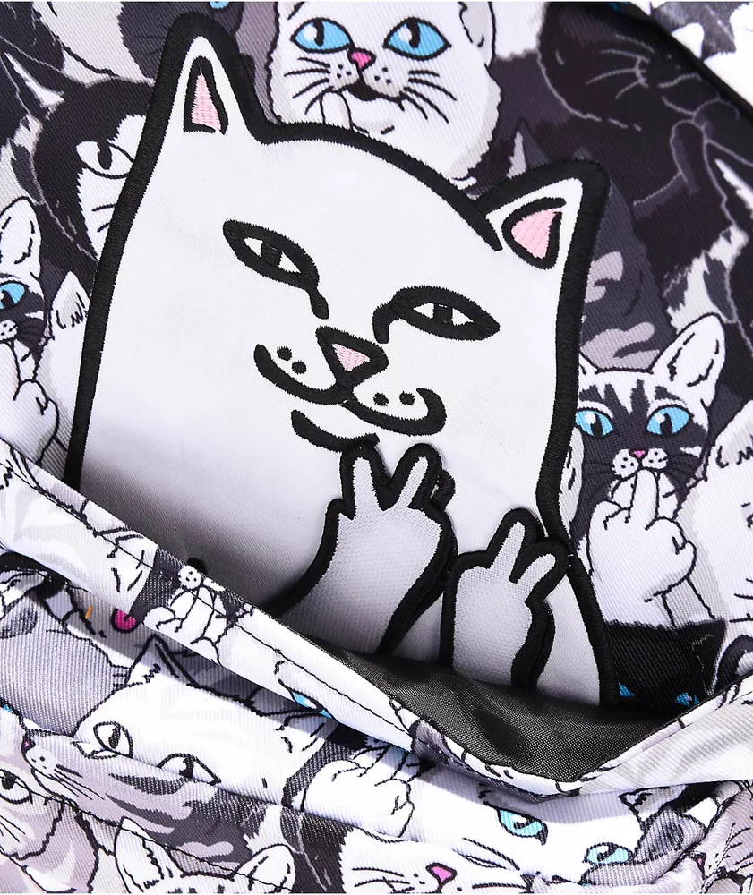 RIPNDIP Lord Nermal Family Tree Black & White Backpack