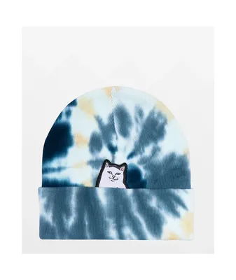 RIPNDIP Lord Nermal Navy & Peach Tie Dye Beanie