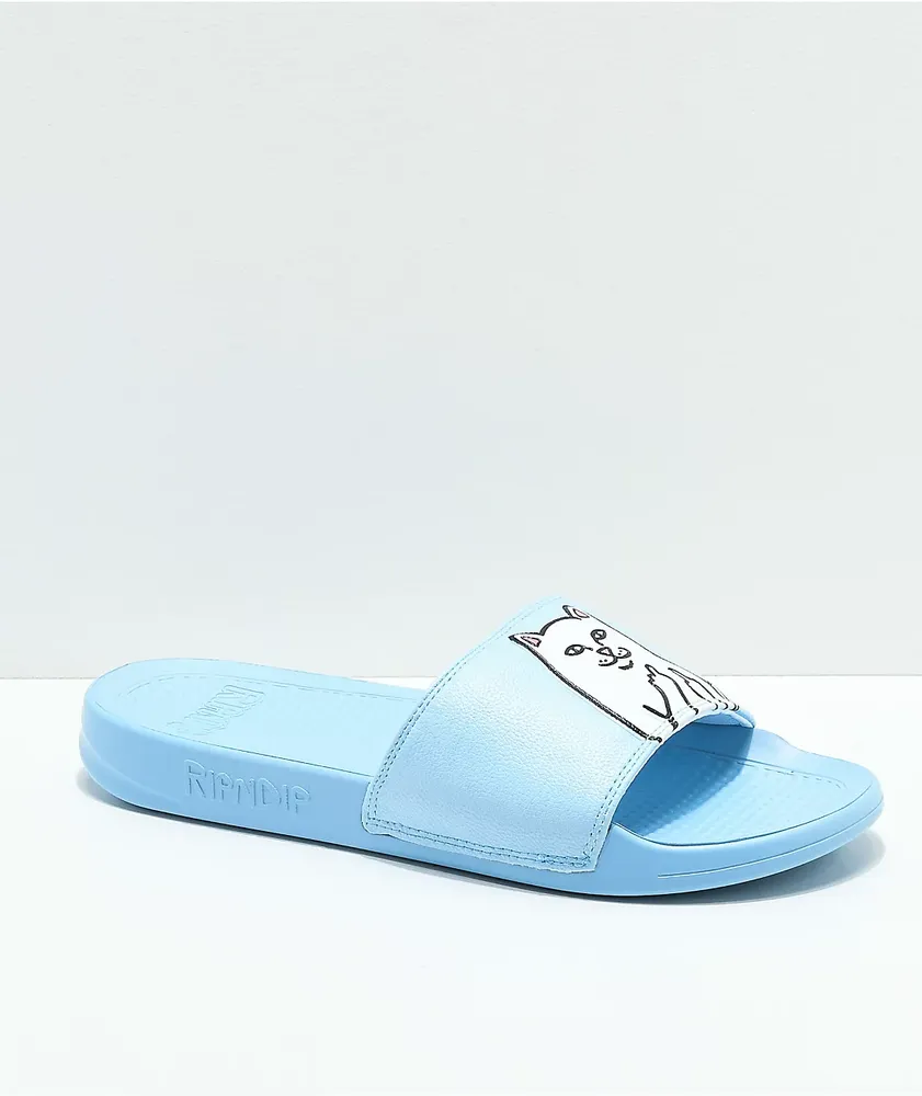 RIPNDIP Lord Nermal Sky Blue Slide Sandals