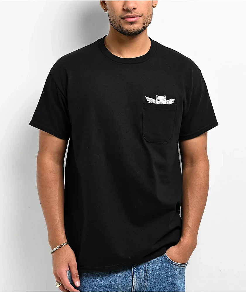 RIPNDIP Love Ya Black Pocket T-Shirt