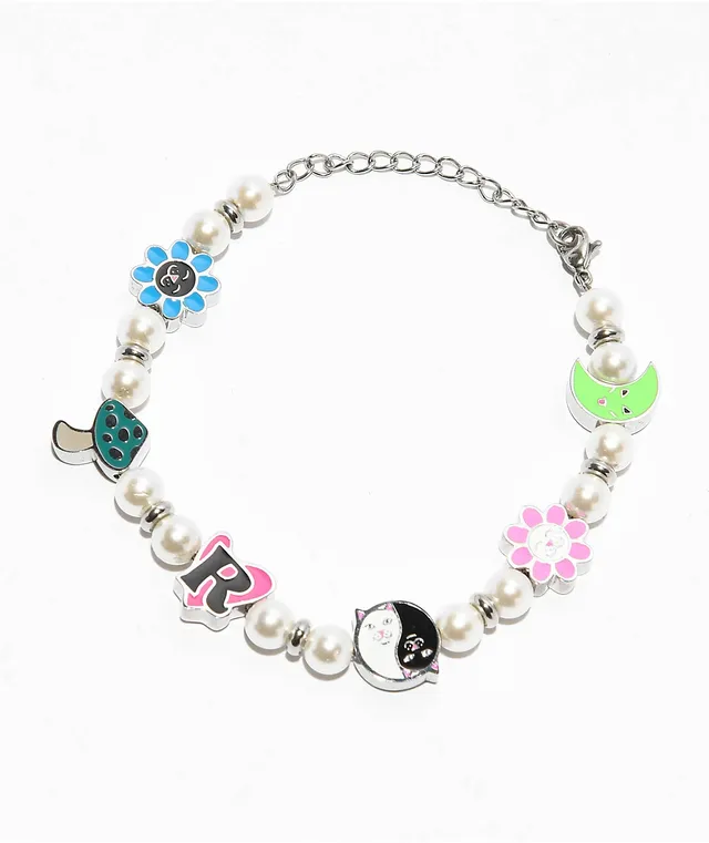 RIPNDIP Lucky Charms Silver Charm Bracelet